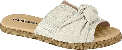 Sandales plates artificielles mulica pour femmes par ardeth fabriquées au brésil - chaussures