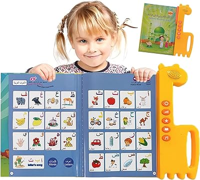 Jeux éducatifs pour jeunes enfants, livre audio parlant arabe/anglais, jeu bilingue, alphabet
