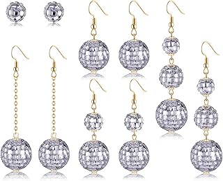 3/5 paires de boucles d'oreilles disco boule à facettes, boucles d'oreilles miroir années 60 et 70 pour femmes, accessoires de costumes de fête disco country, cadeaux pour les amateurs de musique. DIAYTAR COTE D'IVOIRE est une boutique en ligne généraliste qui propose plus de 300 000 références de produits, faisant d'elle la boutique leader en Cote d'Ivoire. Elle offre une large gamme de produits allant de l'électronique à la mode en passant par les produits de maison et les accessoires. Les clients peuvent ainsi trouver facilement ce qu'ils cherchent sur une seule plateforme.
