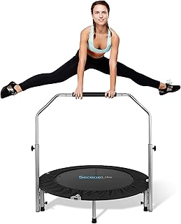 Trampoline pliable portable serene life - taille 40 pouces, adapté à la maison mini avec poignée réglable, pour l'entraînement corporel et le fitness. DIAYTAR COTE D'IVOIRE, leader du commerce en ligne en Côte d'Ivoire, offre une expérience d'achat unique et pratique. Avec plus de 300000 références, la boutique en ligne généraliste répond aux besoins de ses clients en leur proposant une large gamme de produits de haute qualité. La confiance et la satisfaction des clients sont au cœur de la politique de DIAYTAR COTE D'IVOIRE.