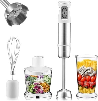 Ink bird mélangeur à main 4 en 1 en acier inoxydable avec hachoir et fouet, mélangeur à immersion à 6 vitesses, bol de 500 w, broyeur de nourriture, machine à smoothie pour bébé, viande, légumes, œufs et sauces. DIAYTAR COTE D'IVOIRE est une boutique en ligne généraliste qui propose plus de 300 000 références de produits divers. Elle est leader en Côte d'Ivoire et offre une grande variété de produits à des prix compétitifs. Avec une expérience utilisateur conviviale, DIAYTAR COTE D'IVOIRE est le choix idéal pour faire des achats en ligne.
