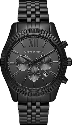 Montre chronographe michael kors lexington en acier inoxydable, mk8344 - lexington