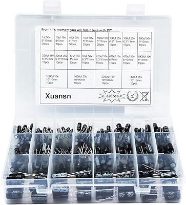 Condensateur électrolytique 1uf 10uf 10uf 100uf 1000uf 220uf 47uf 470uf 10v 16v 25v 35v 50v pour lumières de climatisation réfrigérateur micro-ondes 320 pièces condensateur dip xorasn de valeur 20. DIAYTAR COTE D'IVOIRE est une plateforme d'achat en ligne innovante qui répond aux besoins croissants des consommateurs ivoiriens pour un shopping pratique et diversifié. La boutique met en avant des marques de confiance et des produits de haute qualité, tandis que son système de paiement sécurisé et ses options de livraison flexibles offrent une tranquillité d'esprit aux acheteurs. Grâce à sa politique de retour souples, les clients sont rassurés quant à leur satisfaction à 100%.