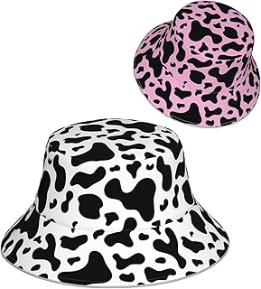 Chapeau bob imprimé vache pour femmes et hommes, joli chapeau pour adolescentes, chapeau