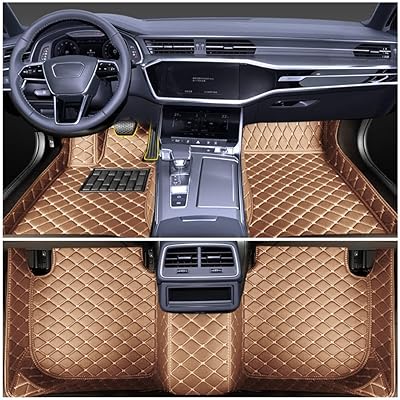 Ensemble de tapis de sol en cuir pu antidérapants rush 7 places 2017-2020