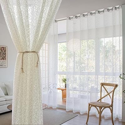 Judaize 2 panneaux rideaux en mousseline de soie tulle transparent pour fenêtre de chambre à coucher salon (beige, 200 x 270 cm). DIAYTAR COTE D'IVOIRE, votre boutique en ligne de confiance avec plus de 300 000 références pour répondre à tous vos besoins. Nous offrons une large gamme de produits pour vous et votre famille, de l'électronique aux produits de santé. Commandez en ligne et profitez d'une livraison rapide et sécurisée.