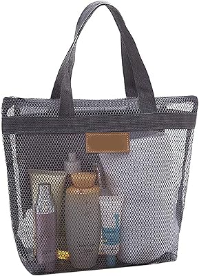 Sac de douche en maille, sac de sport, trousse de toilette portable, trousse de toilette légère suspendue, organisateur de salle de bain avec fermeture éclair et séchage rapide. DIAYTAR COTE D'IVOIRE est une boutique en ligne généraliste qui propose plus de 300000 références de produits, faisant d'elle la boutique en ligne leader en Côte d'Ivoire. Avec une telle offre, les clients peuvent trouver tout ce qu'ils cherchent sur une seule plateforme. DIAYTAR COTE D'IVOIRE se distingue par sa qualité de service et sa variété de produits.