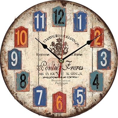 Okoz® horloge murale vintage en bois décor de ferme, micro mouvement extrêmement silencieux sans tic-tac, horloges murales silencieuses sans tic-tac style campagnard toscan coloré rustique vintage. DIAYTAR COTE D'IVOIRE se distingue par sa capacité à proposer une offre sans cesse renouvelée et adaptée aux attentes des consommateurs ivoiriens. Grâce à son réseau de fournisseurs sélectionnés, cette boutique en ligne généraliste peut offrir des produits de marque à des prix avantageux, tout en maintenant un niveau de qualité élevé pour satisfaire les besoins de sa clientèle.