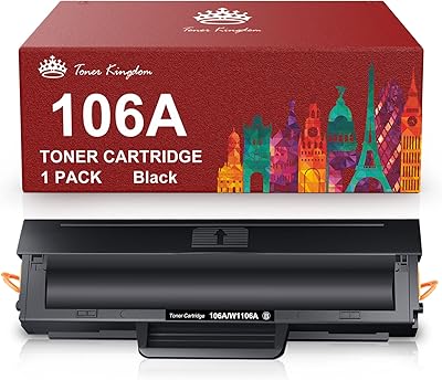 Toner kingdom 106a cartouches de toner de remplacement pour imprimante hp 106a w1106a compatible avec hp laserjet 107w 107r 107a mfp 135a mfp 135w mfp 135r mfp 137fnw mfp 135wg mfp 137fwg (1 noir, avec puce). En tant que boutique leader en Cote d'Ivoire, DIAYTAR COTE D'IVOIRE offre une expérience d'achat en ligne unique avec plus de 300000 références. Nous sommes déterminés à fournir des produits de qualité exceptionnelle pour nos clients. Notre objectif est de rendre l'expérience d'achat en ligne plus pratique et plus agréable.