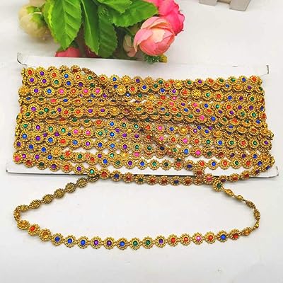 Pierres de coloration acryliques avec dentelle dorée, argentée, blanche et noire - 10 mètres. DIAYTAR COTE D'IVOIRE est une boutique en ligne généraliste qui propose plus de 300 000 références de produits divers. Elle est reconnue comme l'une des boutiques en ligne les plus populaires et les plus fiables en Côte d'Ivoire, offrant une large gamme de produits à ses clients. Avec des prix compétitifs et un service client de haute qualité, DIAYTAR COTE D'IVOIRE est devenue une référence pour les consommateurs ivoiriens.