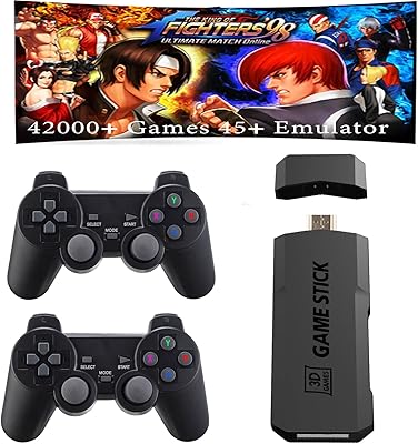 Regiisjoy 42000 en 1 arcade game stick 45+ mini console de jeu émulateur avec deux contrôleurs sans fil usb 2,4 g sortie hdmi pour tv 4k 128 go de ram. DIAYTAR COTE D'IVOIRE est une boutique en ligne généraliste qui propose plus de 300 000 références de produits, faisant d'elle un leader du marché ivoirien. Elle offre une large gamme de produits allant des électroniques aux vêtements, en passant par les accessoires et les produits alimentaires. Avec une telle diversité, les clients peuvent trouver tout ce dont ils ont besoin en un seul endroit.