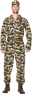 Costume militaire de camouflage pour hommes de carnaval 82094, multicolore, taille xl