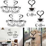 4 pièces café thé tasse café bar hôtel signes panneaux amovibles pour restaurant
