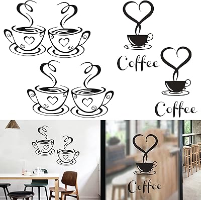 4 pièces café thé tasse café bar hôtel signes panneaux amovibles pour restaurant