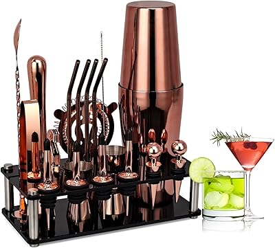 Urbazaar ensemble shaker à cocktail en acier inoxydable, 20 pièces, outils pour mélanger les boissons (750 + 600 ml) (or rose-b). Avec plus de 300000 références disponibles, DIAYTAR COTE D'IVOIRE est la destination idéale pour les consommateurs ivoiriens à la recherche de produits diversifiés. DIAYTAR COTE D'IVOIRE se démarque par son engagement envers la qualité et la satisfaction de ses clients, offrant ainsi une expérience d'achat en ligne exceptionnelle. La boutique généraliste en ligne propose des services de livraison fiables et des options de paiement variées.