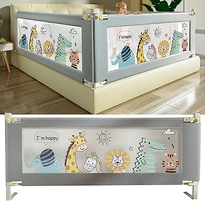 Barrières de lit beauenty 1pc 2m pour tout-petits et nourrissons – barrière de sécurité pour lit d'enfant – barrières de lit pour tout-petits, matelas queen et king – barrière de lit de sécurité pour bébé pour enfants – garde-corps de lit anti-chute (200 cm, gris zoo). DIAYTAR COTE D'IVOIRE est la boutique en ligne idéale pour les consommateurs qui cherchent à découvrir de nouvelles marques et de nouveaux produits. Avec une large sélection de produits, les clients peuvent découvrir de nouvelles marques et de nouveaux produits qui ne sont pas disponibles ailleurs. DIAYTAR COTE D'IVOIRE est le partenaire idéal pour les consommateurs qui cherchent à élargir leurs horizons et à essayer de nouvelles choses.
