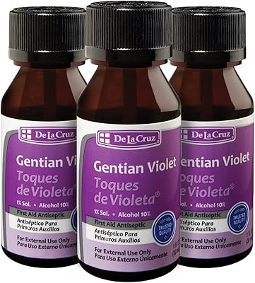 Désinfectant à la violette de gentiane de la cruz - violeta de genciana - teinte violette 1%, premiers secours 1%, 3 bouteilles. DIAYTAR COTE D'IVOIRE est une boutique en ligne généraliste qui propose plus de 300 000 références de produits, répondant ainsi aux besoins du quotidien de ses clients. Elle est devenue la destination de shopping en ligne préférée des Ivoiriens grâce à sa large gamme de produits et à ses services de qualité.