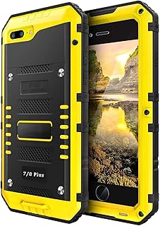 Coque étanche pour iphone 8 plus / 7 plus, robuste avec écran intégré