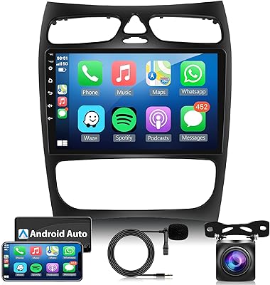 Autoradio android pour mercedes benz classe c w203 c200 c320 c350