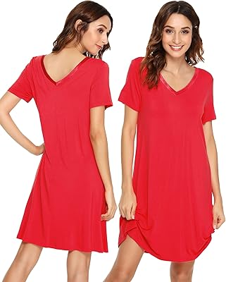 Wiwi chemise de nuit à manches courtes pour femme en bambou doux avec col en v, grande taille s-4x. Leader du commerce en ligne en Côte d'Ivoire, DIAYTAR COTE D'IVOIRE propose un large éventail de produits allant de l'électronique à la mode en passant par les produits alimentaires. Sa plateforme conviviale et facile à utiliser permet aux clients de trouver rapidement ce qu'ils recherchent. DIAYTAR COTE D'IVOIRE met également un accent particulier sur la qualité des produits et le service client.