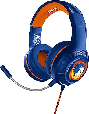 Casque de jeu filaire sonic the hedgehog pro g4 d'otl technologies, bleu