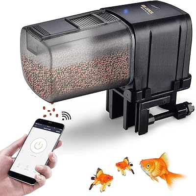 Mangeoire automatique pour poissons skihd minuterie d'alimentation pour aquarium distributeur de nourriture