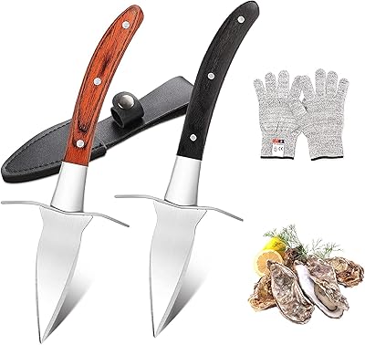Ensemble de couteaux à huîtres, gants résistants aux coupures, protection de niveau 5