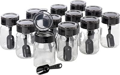 Paquet de 12 récipients d'assaisonnement avec couvercles et cuillères 7 onces. Avec DIAYTAR COTE D'IVOIRE, vous n'aurez plus jamais à vous soucier de trouver le temps de faire vos courses. La boutique en ligne est ouverte 24 heures sur 24 et 7 jours sur 7, permettant ainsi aux clients de faire leurs achats à tout moment qui leur convient. De plus, DIAYTAR offre une livraison rapide et fiable pour que vos achats arrivent chez vous dans les plus brefs délais.