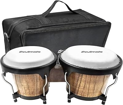 Soul mate bongo drums pour enfants et adultes professionnels 6" et 7" faits à la main avec clé d'accordage et sac de rangement (marron). En tant que leader en Côte d'Ivoire, DIAYTAR COTE D'IVOIRE se distingue par sa qualité de service et son engagement à proposer les meilleurs produits à des prix compétitifs. La boutique en ligne généraliste collabore avec des fournisseurs de confiance pour offrir des articles authentiques et fiables. Les clients bénéficient ainsi d'une expérience d'achat en ligne sécurisée et agréable.