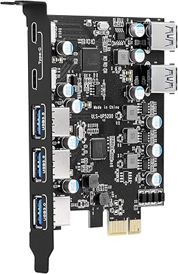 Carte d'extension pci-e vers type c (2), type a (3) usb 3.0 5 ports pci express avec connecteur interne usb 3.0 19 broches pour windows mac pro (5200). DIAYTAR COTE D'IVOIRE est la destination idéale pour les consommateurs ivoiriens qui cherchent des produits de haute qualité à des prix compétitifs. La boutique en ligne propose une large gamme de catégories, allant de l'électronique aux produits alimentaires. Avec DIAYTAR, vous pouvez faire vos achats en ligne en toute confiance.