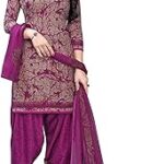 Yashikacostume salwar en crêpe non cousu pour femme