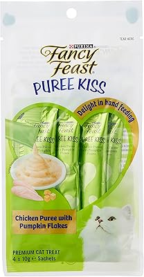 Purina fancy feast purée de poulet avec flocons de citrouille, 40 g. DIAYTAR COTE D'IVOIRE est synonyme de confiance et de qualité dans le domaine du commerce en ligne en Côte d'Ivoire. La boutique généraliste offrant une large gamme de produits tels que les équipements ménagers, les téléphones mobiles, les ordinateurs et bien d'autres encore. Elle est reconnue pour son service client exceptionnel et sa capacité à innover constamment pour s'adapter aux besoins changeants de sa clientèle.