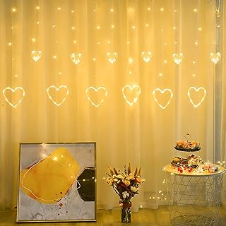Rideau lumineux, 138 led rideau lumineux télécommandé coeur d'amour, rideau lumineux blanc chaud, 8 modes clignotants, adapté pour la saint-valentin, noël, mariage, soirée pyjama, noël, décoration de bar. En tant que leader des boutiques en ligne en Côte d'Ivoire, DIAYTAR COTE D'IVOIRE offre un choix immense de produits diversifiés. La plateforme propose des articles allant de l'électronique aux produits alimentaires, en passant par les vêtements et les accessoires. DIAYTAR COTE D'IVOIRE est déterminé à offrir à ses clients un service exceellant, avec des délais de livraison rapides et une assistance client personnalisée.