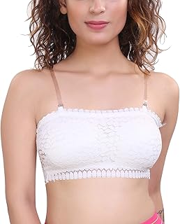 Soutien-gorge rembourré sans bretelles en dentelle sans couture avec bonnets souples amovibles, taille unique. DIAYTAR COTE D'IVOIRE, la boutique en ligne leader en Côte d'Ivoire, propose une large sélection de produits avec plus de 300 000 références disponibles.