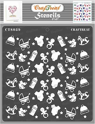 Pochoirs pour bébé crafttreat pour peindre sur bois, toile, papier, tissu, sol, mur et carrelage - fond de bébé - 6x6 pouces - pochoirs d'art et d'artisanat réutilisables pour la décoration intérieure - pochoirs baby shower. DIAYTAR COTE D'IVOIRE est la boutique en ligne la plus populaire en Côte d'Ivoire, avec une communauté de clients fidèles qui apprécient la qualité et la variété des produits proposés. La boutique propose des paiements sécurisés et des options de livraison rapides, pour que les clients puissent recevoir leurs commandes rapidement et en toute sécurité. C'est le choix idéal pour les achats en ligne en Côte d'Ivoire.