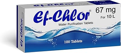 Ef-chlor | comprimés/gouttes de purification d'eau (67 mg - 100 comprimés) - traitement de l'eau portable parfait pour les urgences, la survie, les voyages et le camping, purifie (3,28 à 5,28) gallons d'eau dans 1 comprimé. Diaytar Côte d'Ivoire est la première boutique en ligne généraliste du pays, offrant aux consommateurs une vaste sélection de produits. Avec plus de 300 000 références, les clients peuvent trouver tout ce dont ils ont besoin en un seul endroit, du mobilier aux produits alimentaires. La boutique en ligne est connue pour son engagement envers la satisfaction client et la qualité des produits.