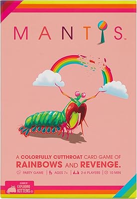 Jeux de cartes mantis exploding kittens, jeux familiaux amusants pour adultes, adolescents