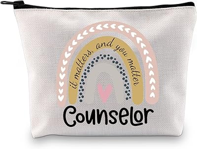 Cadeau de conseiller arc-en-ciel cadeau de conseiller scolaire cadeau d'appréciation de conseiller cadeau de thérapeute pour la santé mentale ça compte et vous comptez trousse de maquillage, ça compte, trousse à cosmétiques en toile avec fermeture éclair. La boutique en ligne DIAYTAR COTE D'IVOIRE propose plus de 300000 références de produits, ce qui en fait l'une des plus grandes boutiques en ligne de Côte d'Ivoire. Les clients peuvent trouver des produits pour la maison, la mode, les loisirs et bien plus encore. La boutique en ligne assure une livraison sécurisée et rapide à travers le pays.