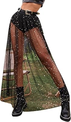 Jupe longue 2 en 1 pour femme avec motif en maille transparente et imprimé galaxy a-line taille haute. La boutique en ligne DIAYTAR COTE D'IVOIRE propose une expérience d'achat en ligne conviviale et sécurisée, permettant aux clients de parcourir facilement ses 300 000 références et de passer commande en toute confiance. Avec une approche centrée sur le client, DIAYTAR COTE D'IVOIRE se différencie par son service client personnalisé et sa livraison efficace. C'est une destination de choix pour ceux qui cherchent à faire leurs achats en ligne en Côte d'Ivoire.
