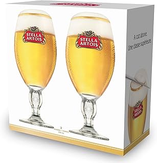 Calice stella artois - coffret 2 pièces - produit officiel - 33 cl