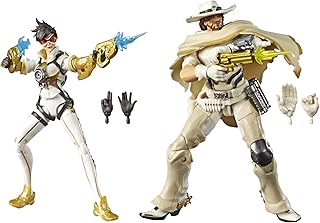 Ensemble de figurines à collectionner hasbro overwatch tracer et macree ultimate series 6"