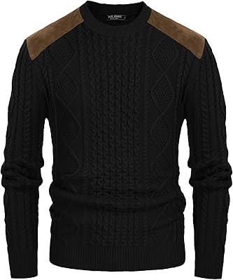 Pull militaire en tricot torsadé vintage à col ras du cou pour homme avec patch en daim, noir, s, noir, s. Avec plus de 300000 références, DIAYTAR COTE D'IVOIRE est la boutique en ligne leader en Côte d'Ivoire. Elle propose une gamme élargie de produits, allant des produits alimentaires aux produits électroniques, en passant par les vêtements et les accessoires. Les clients peuvent naviguer facilement sur le site pour trouver ce qu'ils recherchent.