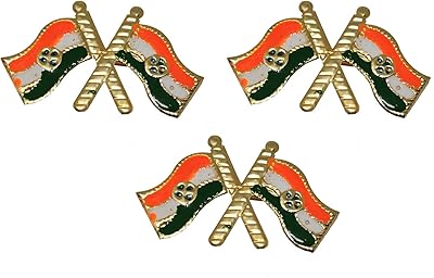Badge de conception de drapeau indien pour la fête de la république |