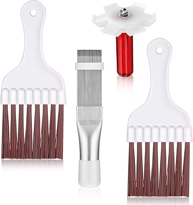 4 pièces brosse de nettoyage d'aileron de condenseur de climatiseur brosse de bobine