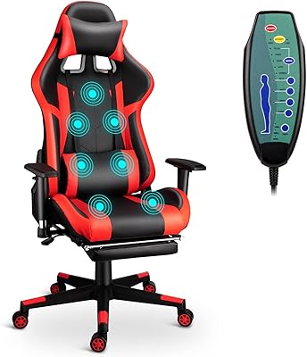 Essie extra large fauteuil de jeu confortable avec massage à 7