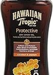 Huile de bronzage hawaiian tropic noix de coco et papaye spray à