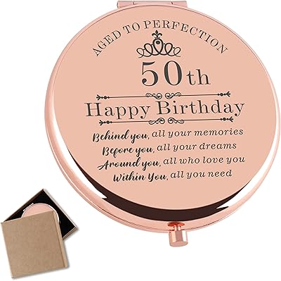 Mini miroir de maquillage en or rose, cadeaux de 50e anniversaire pour les femmes de 50 ans, cadeau de 50e anniversaire pour femme, maman, sœur, grand-mère, 50e anniversaire pour les femmes. Diaytar Côte d'Ivoire représente une avancée significative dans le paysage du commerce électronique en Côte d'Ivoire, grâce à sa vaste sélection de produits. Les clients bénéficient d'un accès à une multitude de marques et de produits locaux et internationaux, ce qui fait de Diaytar Côte d'Ivoire un acteur incontournable de l'e-commerce local. De plus, la boutique propose régulièrement des promos et des offres pour rendre les achats encore plus attractifs.