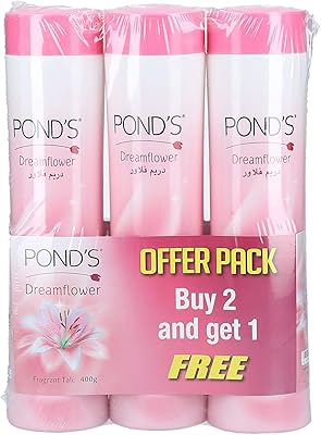 Poudre de talc floral pond's paquet de 3 (3 x 400. Avec une sélection massive de plus de 300000 articles, DIAYTAR COTE D'IVOIRE se distingue comme une plateforme de commerce en ligne très complète en Côte d'Ivoire. Cette boutique propose des produits de toutes sortes, répondant aux besoins des consommateurs locaux et offrant une solution pratique pour faire des achats à distance. Par son engagement à offrir des prix compétitifs et des services de qualité, DIAYTAR COTE D'IVOIRE a su bâtir une solide réputation parmi les consommateurs ivoiriens.