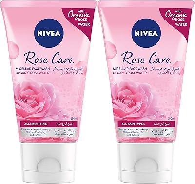 Nettoyant visage micellaire nivea rose care, rose biologique, pour tous types de peau, 2 x 150 ml. DIAYTAR COTE D'IVOIRE met en avant la convivialité et la commodité pour ses clients. Les produits sont présentés de manière claire et les processus de commande et de paiement sont simples et sécurisés. Les clients bénéficient également d'un service client efficace.