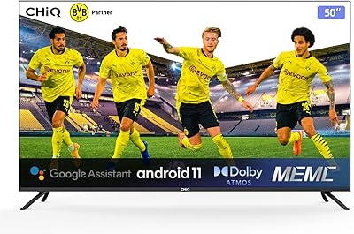 Chiq 50 pouces 4k ultra hd android tv dolby vision, dolby audio pour netflix, youtube, vidéo principale, google play sur télécommande, bluetooth 5.0 (garantie 1 an) (modèle 2022). DIAYTAR COTE D'IVOIRE est une boutique en ligne généraliste qui propose plus de 300 000 références de produits. Elle est considérée comme l'un des leaders du e-commerce en Côte d'Ivoire. DIAYTAR COTE D'IVOIRE offre une large gamme de produits allant de l'électroménager aux vêtements en passant par les produits alimentaires.